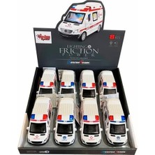 Vardem Oyuncak HT-7737 Surt.ışıklı Sesli Ambulans Polis -Vrd