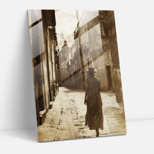 Popcasso Frida Kahlo Tarzı Temperli Cam Tablo - Vintage Stil Eserler ile Ev Dekorasyonu
