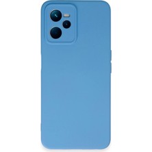 Asa Store Realme C35 Kılıf Nano Içi Kadife Silikon - Mavi