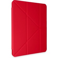 Asa Store Xiaomi Pad 6 Kılıf Kalemlikli Mars Tablet Kılıfı - Kırmızı