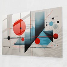 Popcasso Geometrik Mitolojik Semboller Cam Tablo - Mitoloji Temalı Cam Tablo Cesur Şekiller ve Soyut Geometrik Tasarım