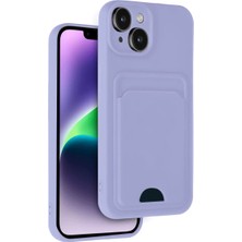 Asa Store Iphone 14 Kılıf Kelvin Kartvizitli Silikon - Lila