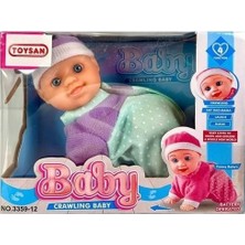 Toysan Pilli Emekleyen Sesli Bebek - 1 Adet Stokta Olan Gönderilir