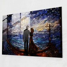 Popcasso Titanic Aşk Hikayesi Temperli Cam Tablo - Çift Temalı Tasarım