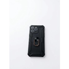 Camkapak Aksesuar Iphone 15 Pro Max  Tank ve Yüzüklü Kılıf