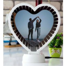 Calperia Kalp Sihirli Ayna Fotoğraf Çerçevesi Dekoratif Hediyelik