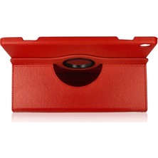 Asa Store Lenovo M10 X505F Kılıf 360 Tablet Deri Kılıf - Kırmızı