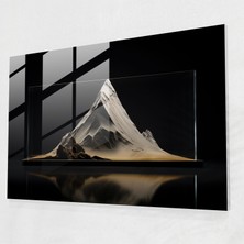 Popcasso Modern Sanat Cam Tablosu Uyuyan Volkan Temperli Cam Tablo