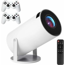 Calperia 4K Wireless Çift Kollu Kumandalı Oyun Projeksiyonu Retro Video Oyunu