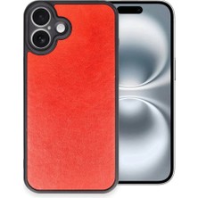 Asa Store Iphone 16 Plus Kılıf Aras Deri Kapak - Kırmızı