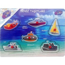 Onyıl Oyuncak ONY-325-326 Ahşap Tutmalı Deniz ve Hava Taşıtları