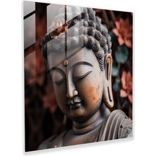 Popcasso Aydınlanmış Cam Tablo - Buddha Temalı Cam Duvar Tablosu