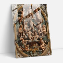 Popcasso Raffaello Sanzio Atina Okulu Cam Tablo Modern Sanat Teması ile Evinizi Süsleyin