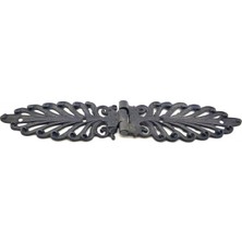 Asa Store Antika Tarz Dekoratif Pirinç Yaprak Desenli Menteşe - 55X265 Mm, Oksit