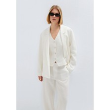 Mavi Ekru Keten Blazer 1110850-70057