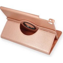 Asa Store Ipad 9.7 (2018) Kılıf 360 Tablet Deri Kılıf - Rose Gold