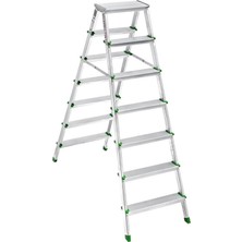 Nacario Mey Ithalat® Sm Saraylı 7+7 Çift Taraflı Alüminyum Merdiven