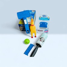 Asa Store Lüks Basmalı Tarak Tüy Kesme Aparatı Çıglık Atan Ördek Oyun Topu 60 Yaprak Tüy Toplama Rulosu Pire Tarağı Seti