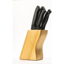 Asa Store 38410 Ecco Standlı Bıçak Seti 539LI - Siyah