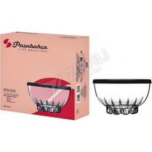 4 Adet Paşabahçe Mousse Gri Kapaklı Saklama Kabı 270 cc