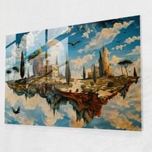 Popcasso Salvador Dali Temalı Cam Tablo - Modern Sanat ile Evinizi Süsleyin