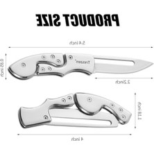 Cekar Store Paslanmaz Çelik Katlanır Bıçak | Kompakt Cep Çakısı | Outdoor Kamp Edc Katlanır Çakı
