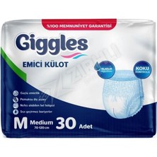 5 Adet Giggles Emici Külot Medium 30'lu