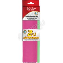 3 Adet Flodex Mikrofiber Cam Bezi 2'li Açık