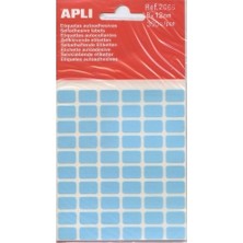 Apli Etiket 8X12 mm Mavi 300 Lü (25 Paket) / 7500 Adet Etiket