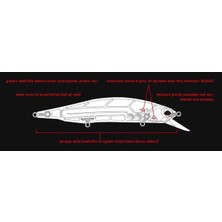 Cekar Store Duo Realis Jerkbait- Üç Kancalı Daha Geniş Balık Çeşitleri Için Balıkçılık Ye, Askıya Alma Tipi, Balıkçılar Için Mükemmel