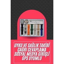 Pileli Store Akıllı Saat Unisex Akıllı Saat Çoklu Kordon Seçeneği Çelik Kordon Plastik Kordon