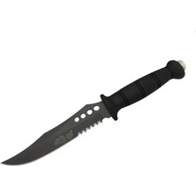 Uslucan Alışveriş Sr S008B Lejyoner Tırtıklı Outdoor Bıçağı 29 cm - Kauçuk Sap, Perçinli