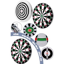 Cekar Store Çift Taraflı T Tahtası Seti Çelik Oklu T Hedef Tahtası Oyunu Takımı T Seti (12 Inç - 30 Cm)