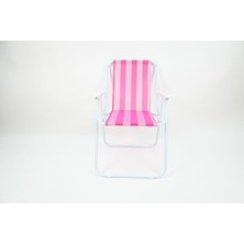 Cekar Store Çelik Plaj Sandalyesi - Pembe