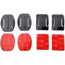 Cekar Store Aksiyon Kamera 2 Düz 2 Oval Yapışkanlı Aparat