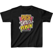 Asmedo Unisex Çocuk Baskılı T-Shirt - Siyah