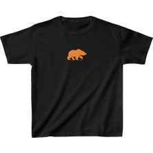 Asmedo Unisex Çocuk Baskılı T-Shirt - Siyah