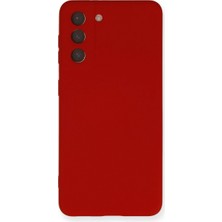 Vintessy Samsung Galaxy S21 Kılıf Nano Içi Kadife Silikon - Kırmızı