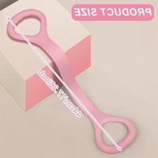 Cekar Store 1 Adet Figür 8 Fitness Direnç Bandı, Elastik Halat Streç Fitness Bandı Kol-Sırt-Omuz Egzersiz Halatı Antrenman Aleti Kadınlar Yo Pilates Vücut Için