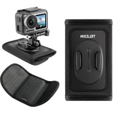 Cekar Store Backpack Strap Mount – Telesin GP-BPM-003 Go, Djı Osmo Action, INSTA360 ile Uyumlu Aksiyon Kamera Sırt Çantası Askı Aparatı