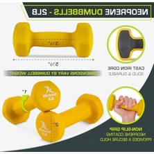 Cekar Store Prene Dumbbell Coated For Non-Slip Grip, 4 Lb