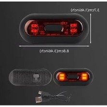 Cekar Store Kask Arkası Uyarı LED Işığı - Gece Kask Ledi