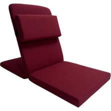 Cekar Store Backjack Xl Meditasyon Sandalyesi, Yastıklı, 55X40X40 Cm, Fermuarlı Kılıf (Bordo)