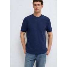 Mavi Dokulu Lacivert Basic Tişört 0610277-70492