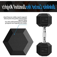 Cekar Store Kauçuk Kavrama Kaplamalı Dambıl Döküm Der Ağırlık Kaymaz Saplı - Egzersizler Için 1,4-45,4  - Güç Antrenmanı Ekipmanları - Ev Spor Aksesuarları - Tüm Vücut Egzersizi - Kas Geliştirme