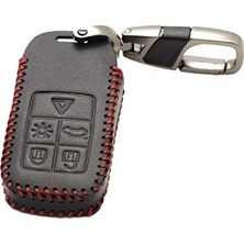 Cekar Store Deri Anahtar Kılıfı (Volvo S60 S80 V60 XC60 XC70 S60L V40 XC90 ile Uyumlu)