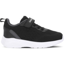 Slazenger Flarex Unisex Çocuk Cırt Cırtlı Koyu Gri / Beyaz Günlük Spor Ayakkabısı