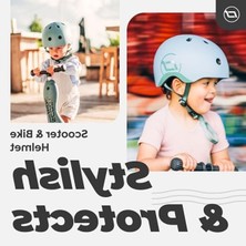 Cekar Store Scoot And Ride Ayarlanabilir Askılı Bebek Kaskı, Mat Kaplama, S ve M Bedenler, LED Güvenlik Işığı ve Ek Koruma Için Yumuşak Polar Dolgu Dahil