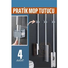 Nacario Mey Ithalat® Yapışkanlı Pratik Mop Tutucu 4 Adet