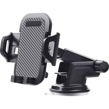 Cekar Store Kingma Vantuzlu Uzayan Cam ve Torpido Için Ayarlanabilir Araç Içi Telefon Tutucu